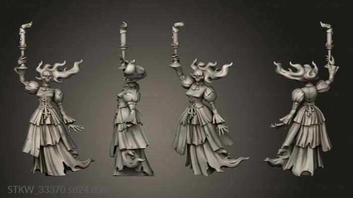 Military figurines (Ghosts Ghostblewoman, STKW_33370) 3D models for cnc