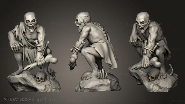 Military figurines (GHOUL, STKW_33382) 3D models for cnc