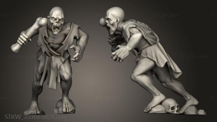 Military figurines (GHOUL, STKW_33386) 3D models for cnc