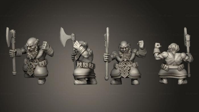 Military figurines (Berserkers 4, STKW_3341) 3D models for cnc