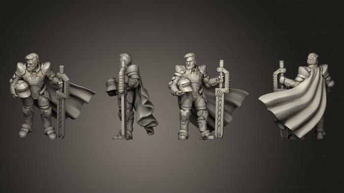 Military figurines (bertrand the electroknight, STKW_3344) 3D models for cnc