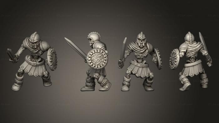 Military figurines (Bestiary Skeleton 04, STKW_3349) 3D models for cnc