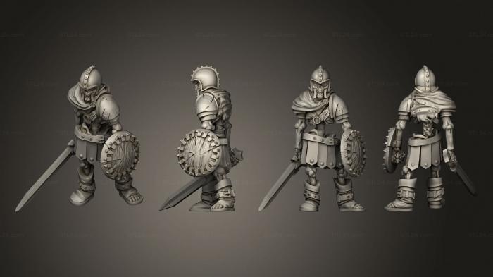 Military figurines (Bestiary Skeleton 05, STKW_3350) 3D models for cnc
