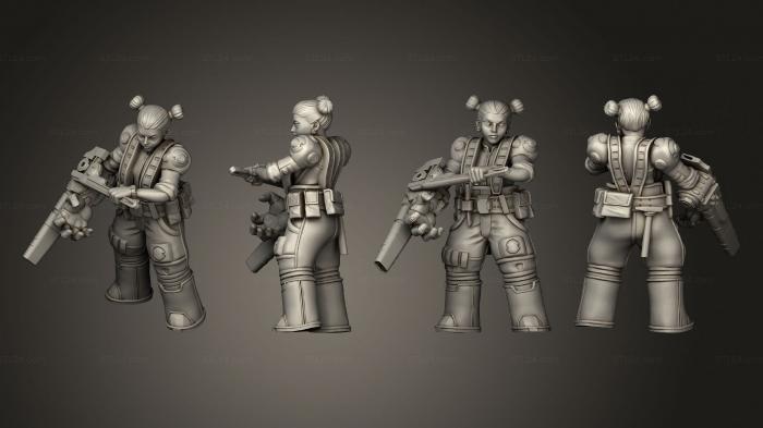Military figurines (Beverly Frye, STKW_3352) 3D models for cnc