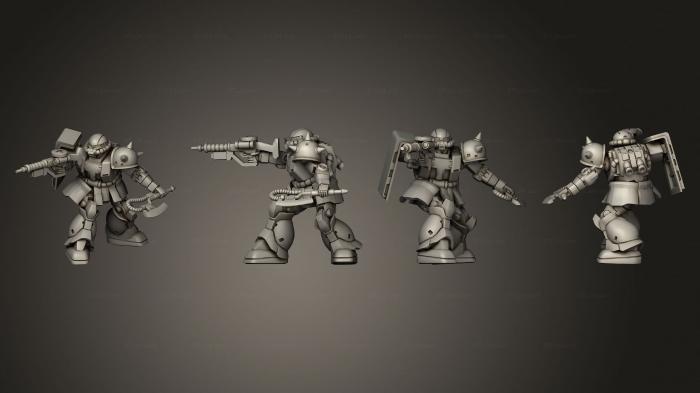 Military figurines (big mecha zeta trooper 1, STKW_3362) 3D models for cnc