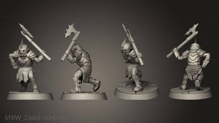 Goblin captain with axe