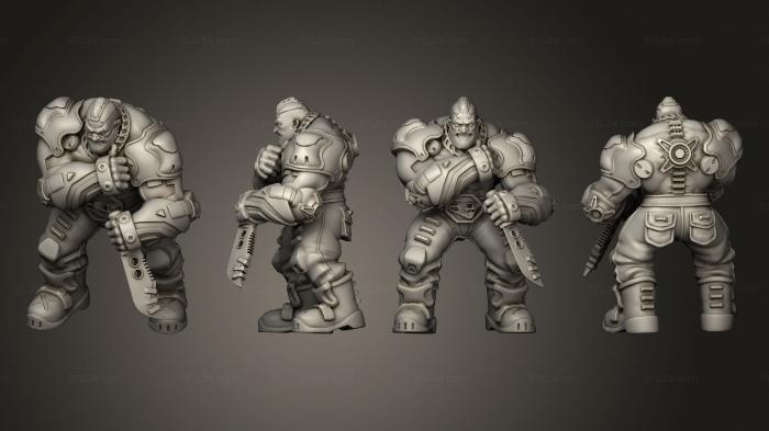 Military figurines (Big Teddy 2, STKW_3367) 3D models for cnc