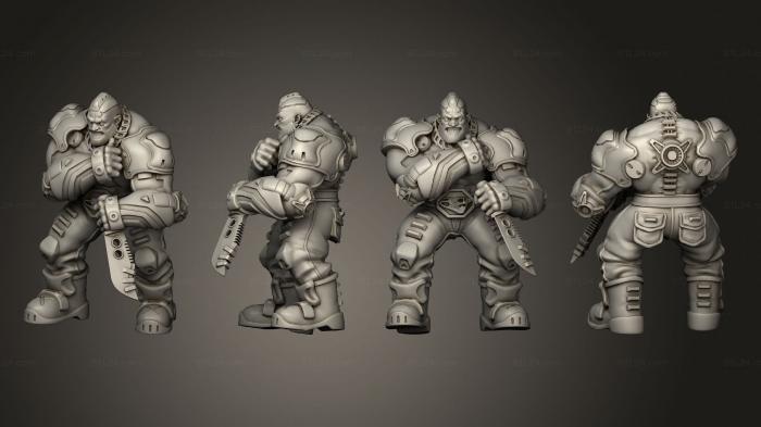 Military figurines (Big Teddy, STKW_3368) 3D models for cnc