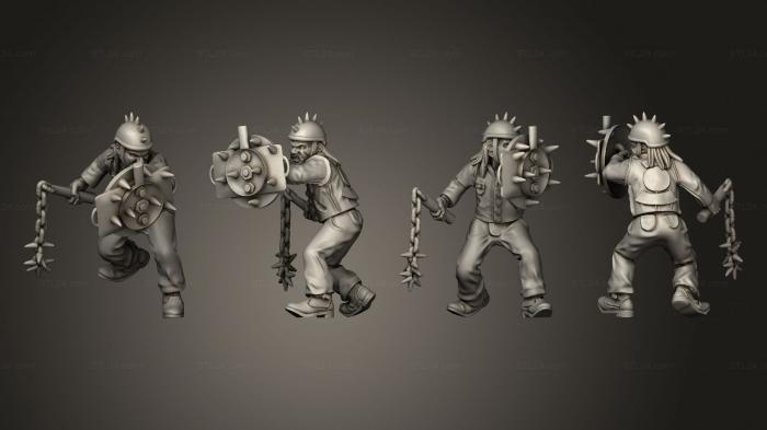 Military figurines (bike survivor 5, STKW_3383) 3D models for cnc