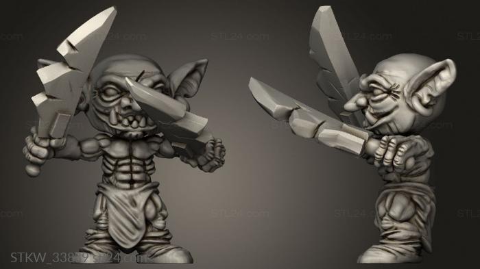 Military figurines (Goblins, STKW_33839) 3D models for cnc