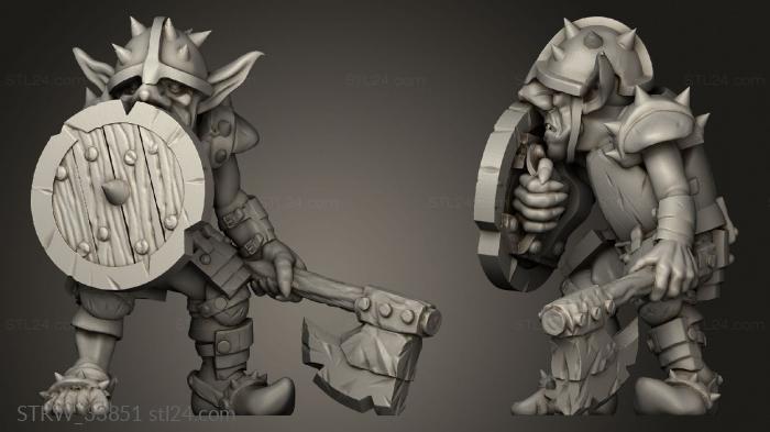 Goblins knight with axe