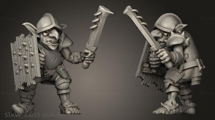 Goblins knight with sword