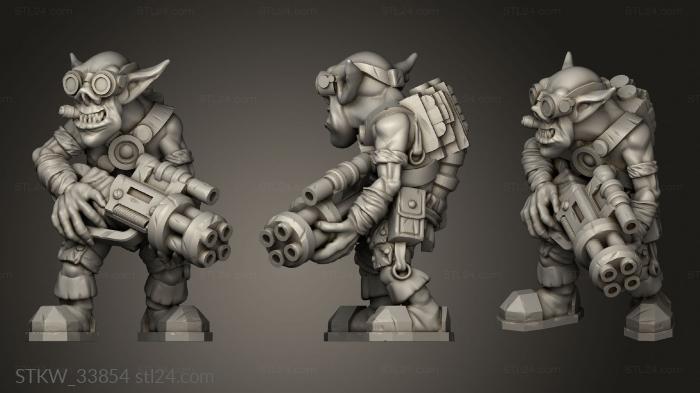 Military figurines (Goblins mech, STKW_33854) 3D models for cnc