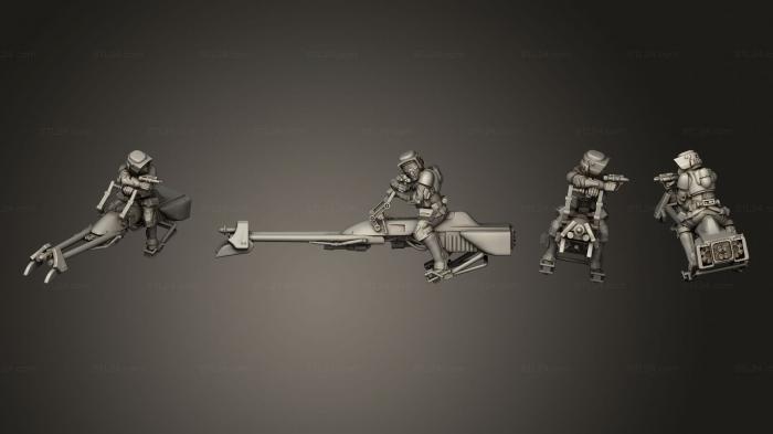 Military figurines (Bikes 3, STKW_3387) 3D models for cnc