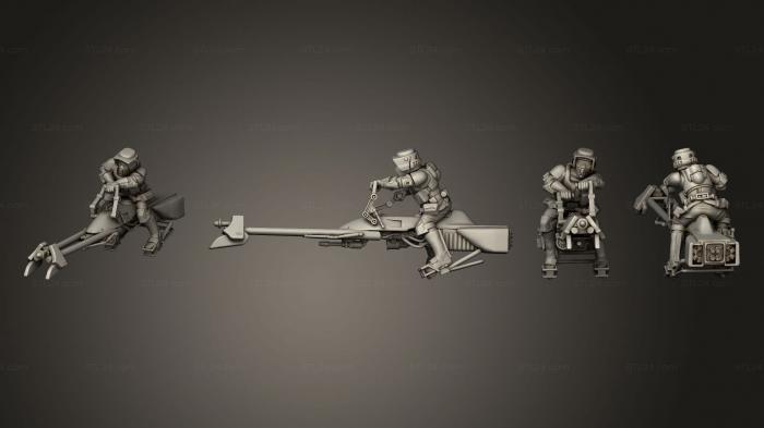 Military figurines (Bikes 4, STKW_3388) 3D models for cnc