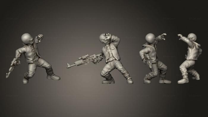 Military figurines (Bikes 5 2, STKW_3390) 3D models for cnc