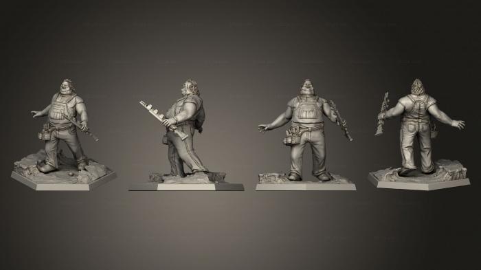 Military figurines (Billy The Mansuit Base, STKW_3393) 3D models for cnc