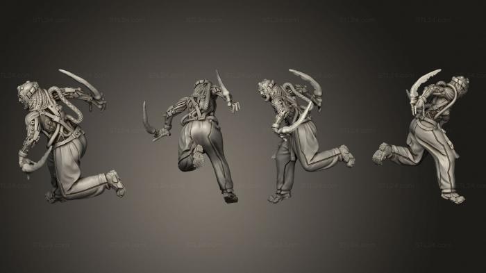 Military figurines (Bio Mutant 05, STKW_3398) 3D models for cnc