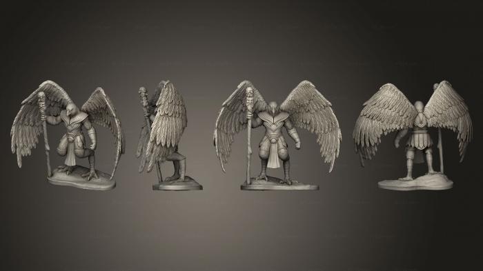 Military figurines (Bird Folk Falcon Mage, STKW_3401) 3D models for cnc