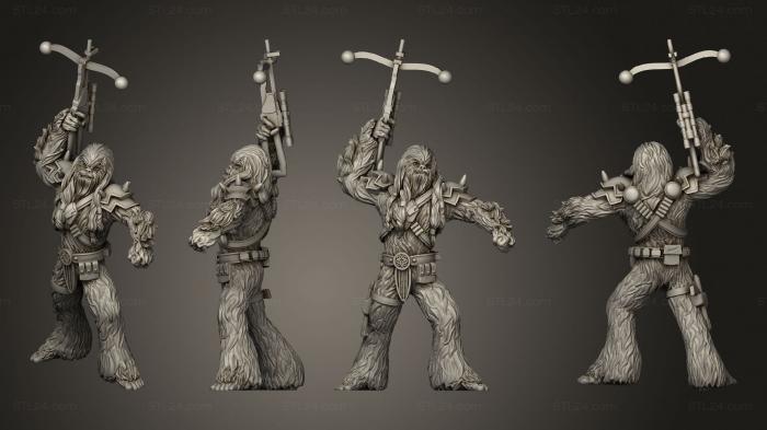 Military figurines (Black Bounty Hunter Furball, STKW_3410) 3D models for cnc