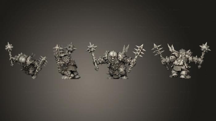 Military figurines (Black Orc, STKW_3411) 3D models for cnc