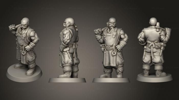 Military figurines (Blacksmith 2, STKW_3427) 3D models for cnc