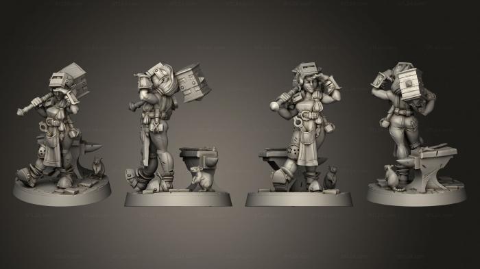Military figurines (Blacksmith Halfling, STKW_3429) 3D models for cnc