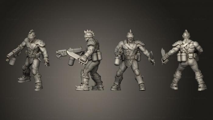Military figurines (Blade Gang 004, STKW_3433) 3D models for cnc