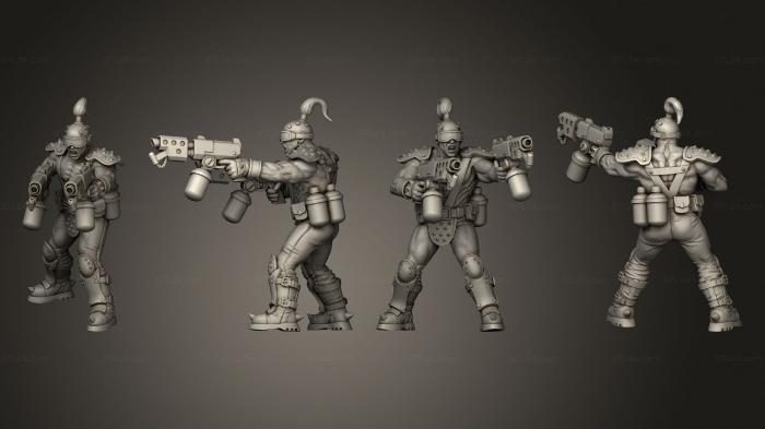 Military figurines (Blade Gang 005, STKW_3434) 3D models for cnc
