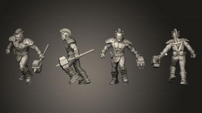 Military figurines (Blade Gang 011, STKW_3440) 3D models for cnc