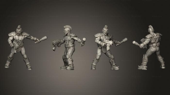 Military figurines (Blade Gang 012, STKW_3441) 3D models for cnc