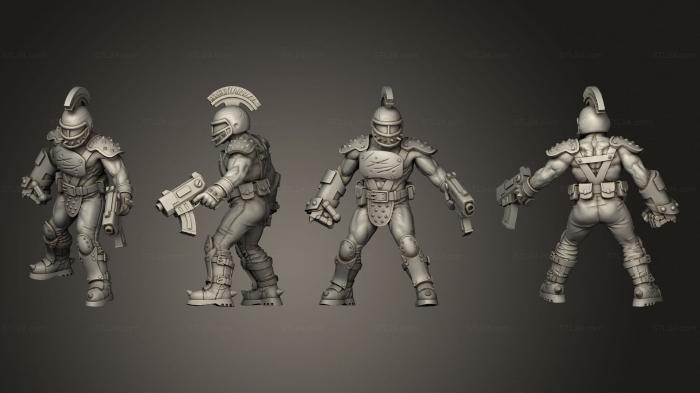 Military figurines (Blade Gang 015, STKW_3444) 3D models for cnc