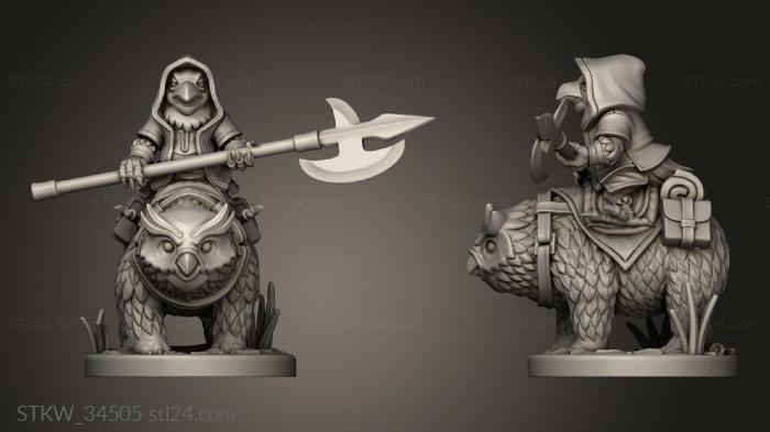 Halberd Owl Bear Rider