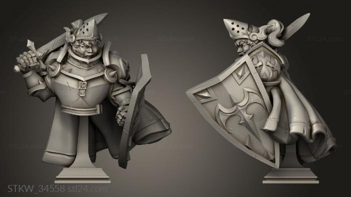 Bust Sir Oswan paladin