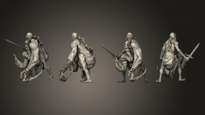 Military figurines (Bloodfiends Armed base 002, STKW_3456) 3D models for cnc