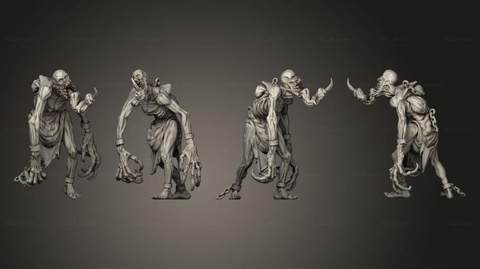 Military figurines (Bloodfiends Base 002, STKW_3459) 3D models for cnc