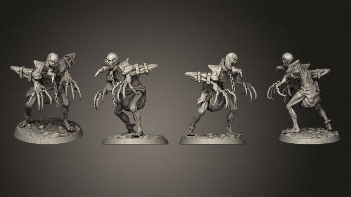 Military figurines (Bloodfiends Base 003, STKW_3460) 3D models for cnc
