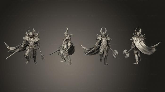 Military figurines (Bloodknight General Challenge, STKW_3470) 3D models for cnc