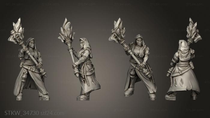 Fury Battle Nuns flaming mace