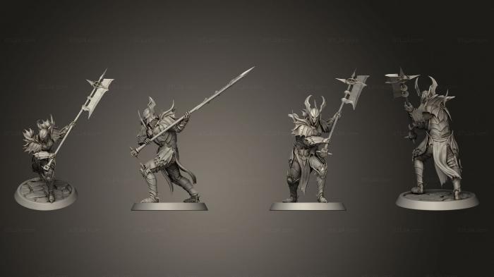 Military figurines (Bloodknight Halberd Windup, STKW_3476) 3D models for cnc