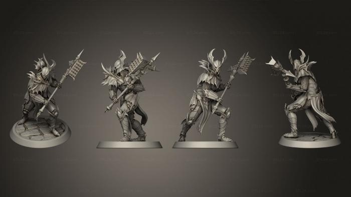 Military figurines (Bloodknight Hammer Guard Complete, STKW_3479) 3D models for cnc