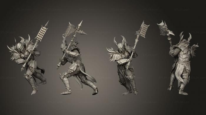 Military figurines (Bloodknight Hammer Ready Supports, STKW_3482) 3D models for cnc