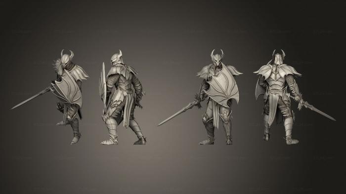 Military figurines (Bloodknight Sword Idle Full, STKW_3487) 3D models for cnc