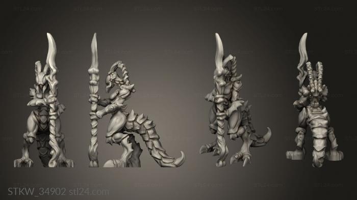 Military figurines (Hell Hath Fury Ice Demon, STKW_34902) 3D models for cnc