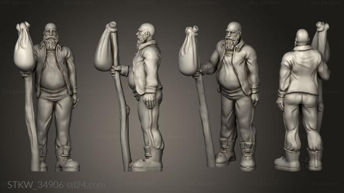 Military figurines (Hell Hath Fury Incubi human, STKW_34906) 3D models for cnc