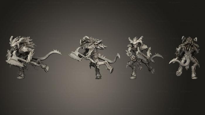 Military figurines (Bloodletter 5, STKW_3496) 3D models for cnc