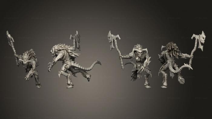 Military figurines (Bloodletter 7, STKW_3498) 3D models for cnc