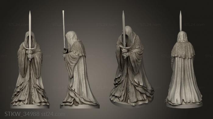 Military figurines (hero dark nazgul, STKW_34988) 3D models for cnc