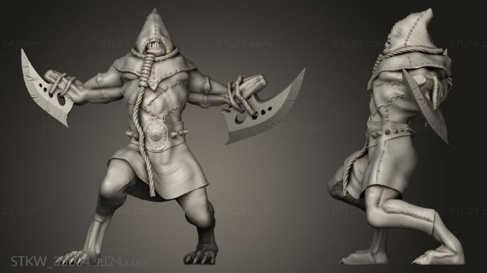 Military figurines (Heroes Beasts executioner, STKW_35004) 3D models for cnc