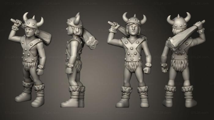 Military figurines (Bobby the Barbarian, STKW_3508) 3D models for cnc